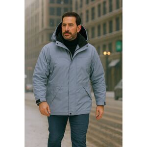 Eddie Bauer Weatheredge Men's Blue Fleece Lined Jacket SZ M